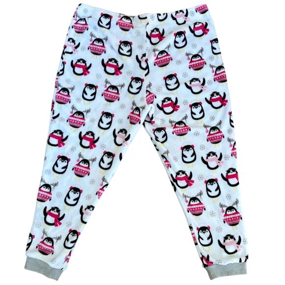 Holiday Time “Baby It’s Cold” Penguin Plush PJ Pants 3X - Picture 3 of 7